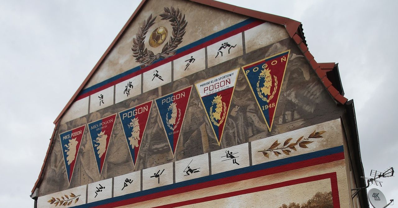 Szczecin: Nowy mural Pogoni Szczecin w Dąbiu już gotowy