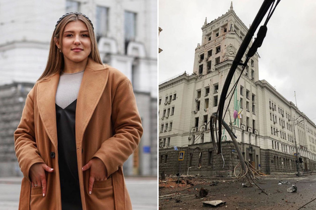 Pe rețelele de socializare, Ekaterina arată cum arăta Harkov înainte și după atacul rusesc (sursa instagram.com/shaka.mma)