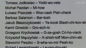 Jak wymówić polskie nazwiska? UEFA przygotowała ściągawkę: "Cri-ho-viack"