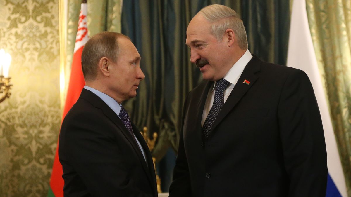 Władimir Putin i Aleksandr Łukaszenka 