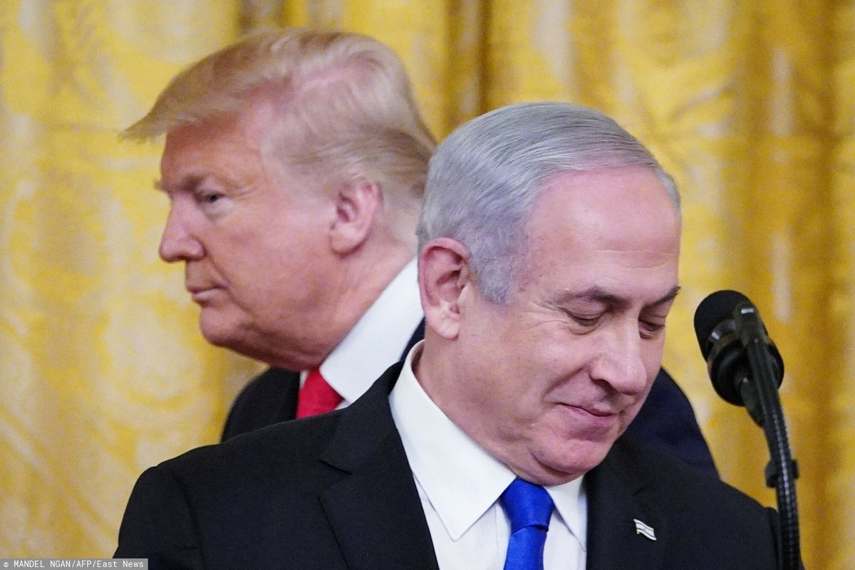Donald Trump i Beniamin Netanjahu na spotkaniu w 2020 roku 