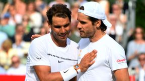 Rafael Nadal rozegrał dwa pokazowe mecze przed Wimbledonem