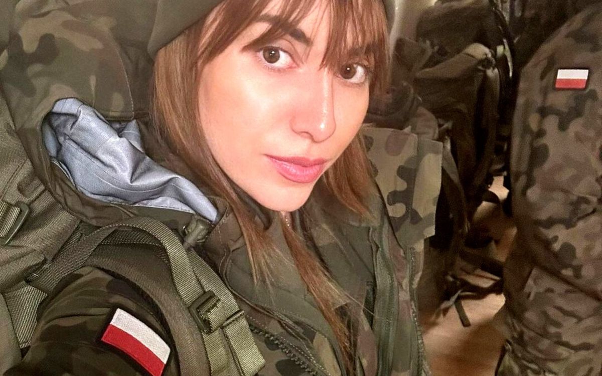 Marianna Schreiber zdaje relacje z wojskowego szkolenia