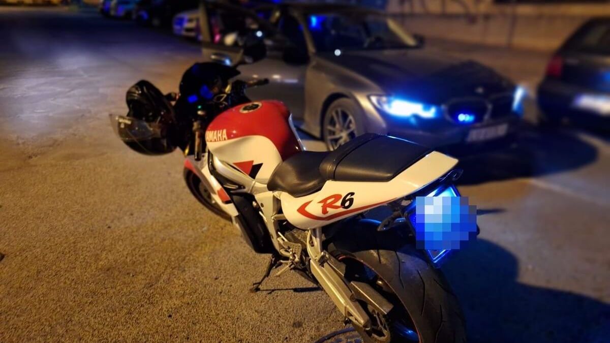 motocykl, radiowóz