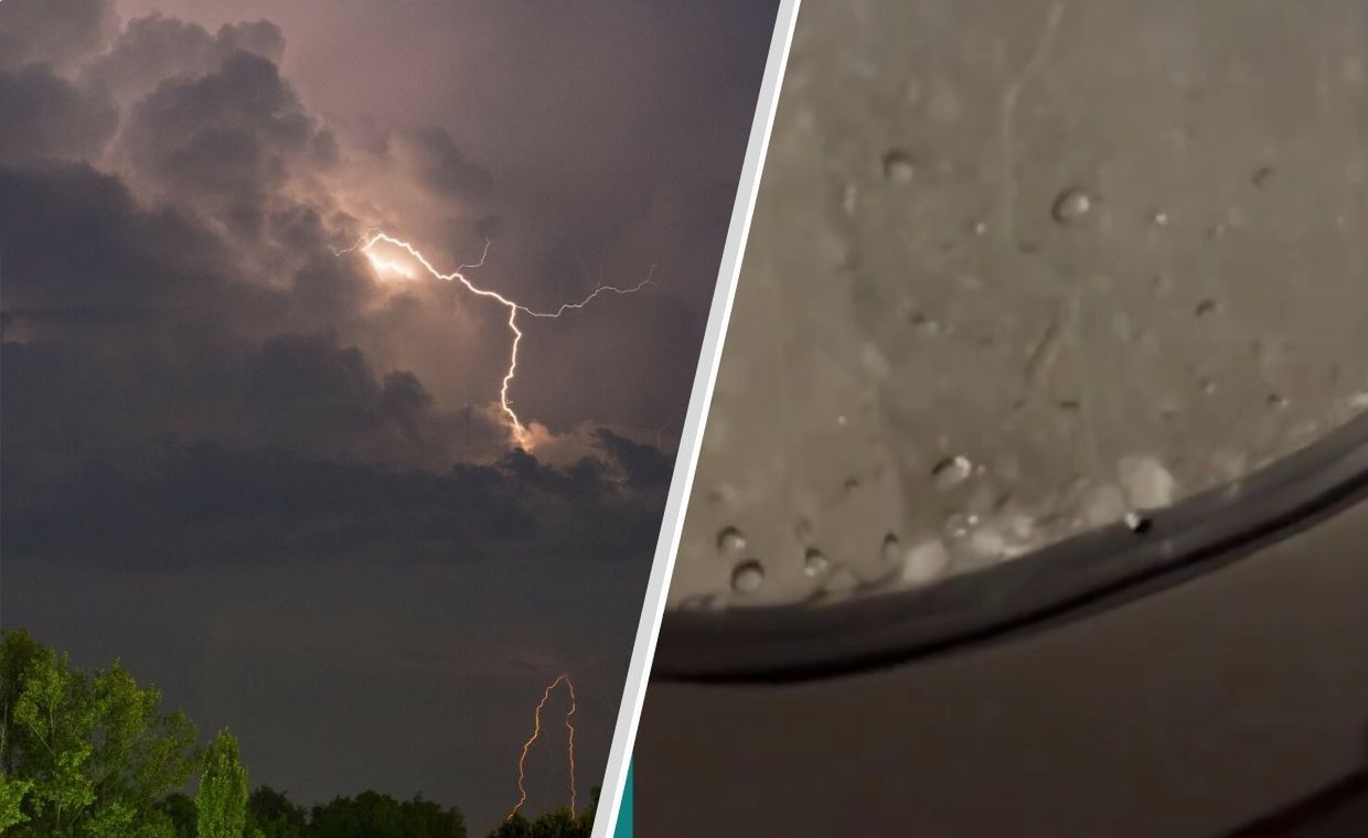 Burze i grad na lotniskach w Paryżu. Porażające nagrania podróżnych