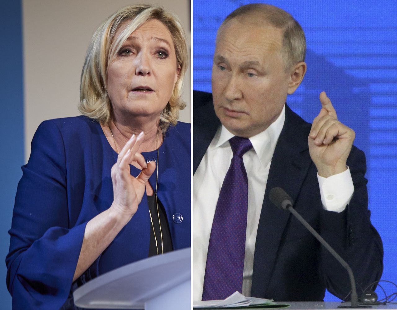 Le Pen próbuje osłabić przekaz na temat Putina. Ale tylko pozornie. Macron to wykorzysta?