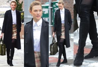 #TRENDY: Karlie Kloss w "biurowej" stylizacji