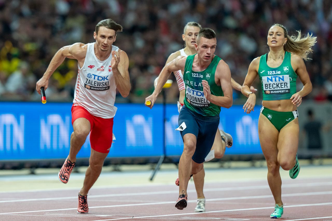 Lekkoatletyczne MŚ w Budapeszcie: ósme miejsce polskiej sztafety mieszanej 4 x 400 metrów