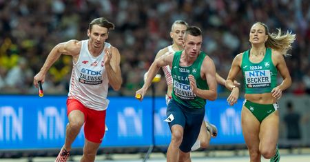Lekkoatletyczne MŚ w Budapeszcie: ósme miejsce polskiej sztafety mieszanej 4 x 400 metrów