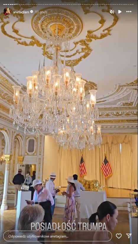 Aneta Glam chwali się wizytą w rezydencji Donalda Trumpa