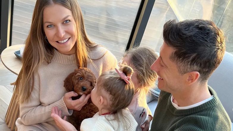 Lewandowscy kupili psa. Trenerka pokazała zdjęcie z pupilem i córkami
