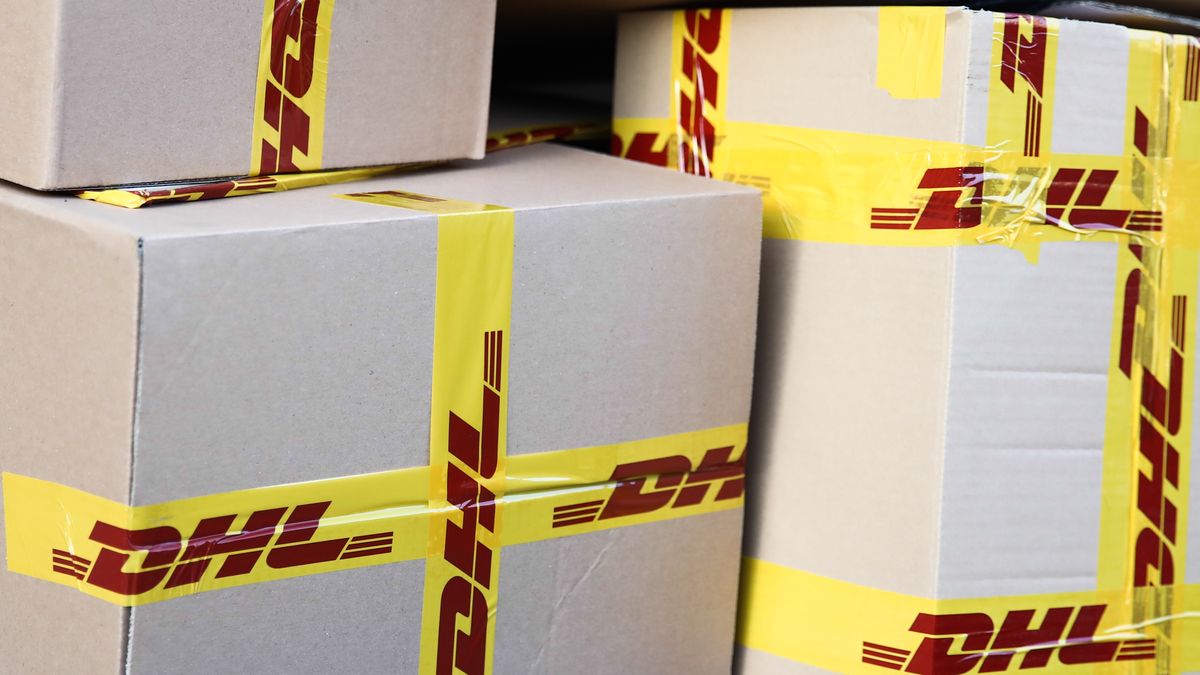 DHL packs are seen in Krakow, Poland on October 16, 2019. (Photo by Jakub Porzycki/NurPhoto via Getty Images)