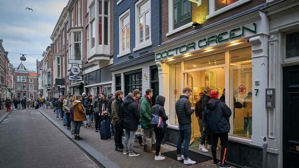 Holendrzy ruszyli do coffee shopów. Przed lokalami utworzyły się długie kolejki