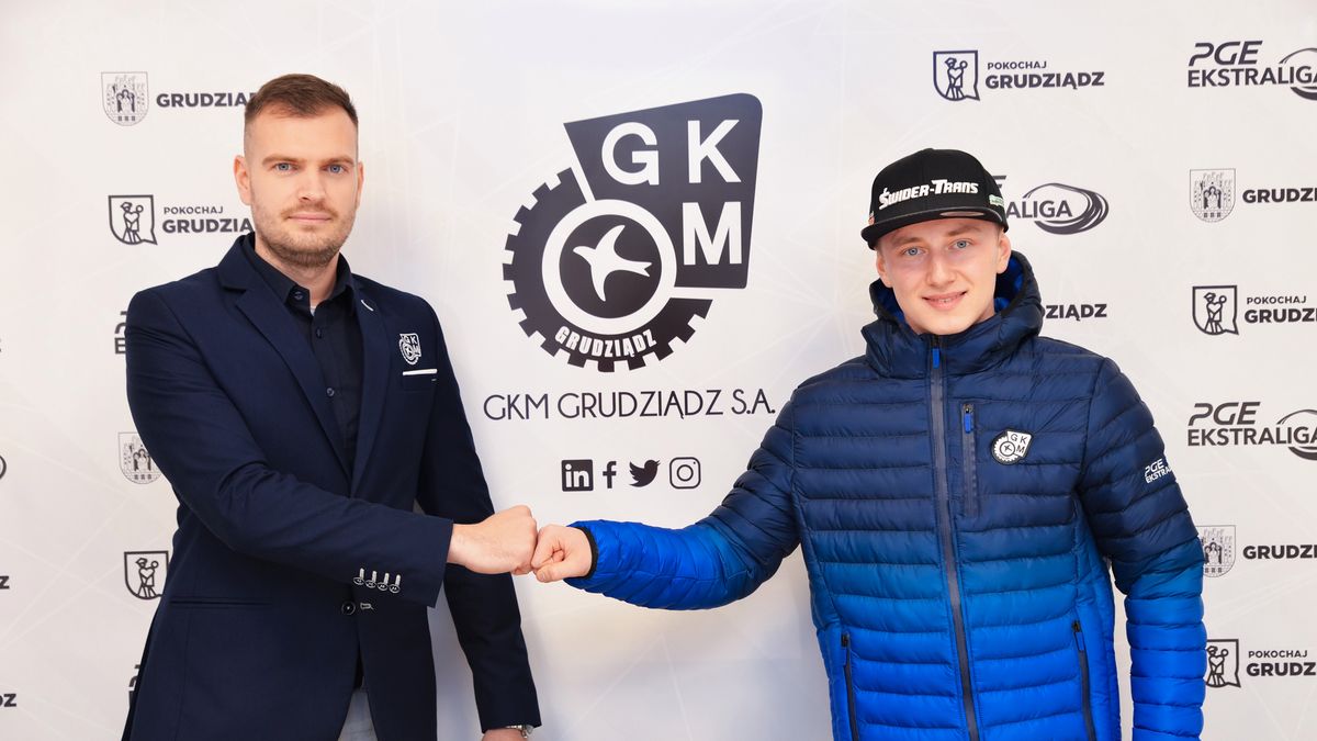 Materiały prasowe / Mariusz Nasieniewski / Na zdjęciu: Mateusz Bartkowiak i prezes Marcin Murawski