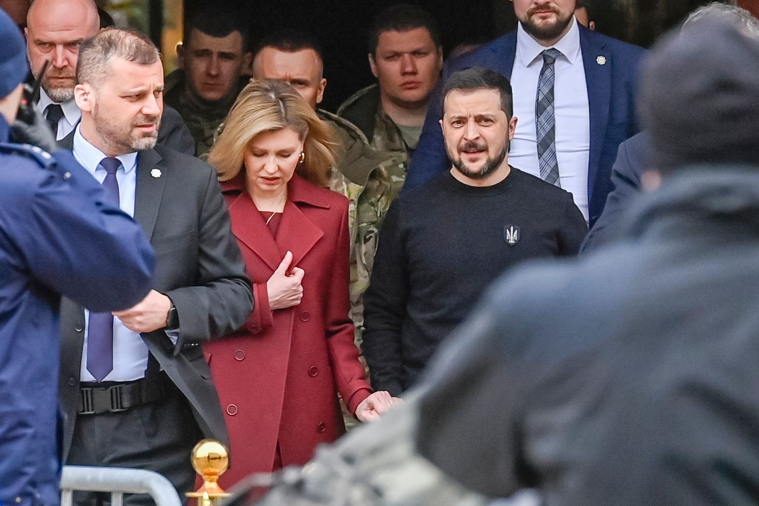 Wołodymyr Zełenski i Ołena Zełenska w Polsce (fot. Akpa)
