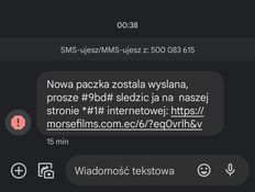 Fałszywy SMS - zgłoszenie czytelnika