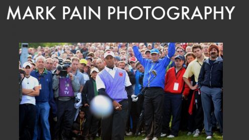 Co za celność - Tiger Woods trafia prosto w fotografa 1