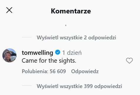 Tom Welling komentuje wpadkę