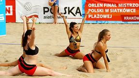 Cheerleaderki podczas Mistrzostw Polski w siatkówce plażowej