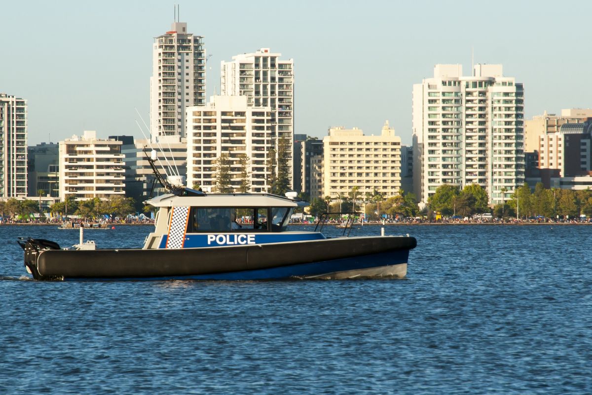 Patrol policji w Australii.