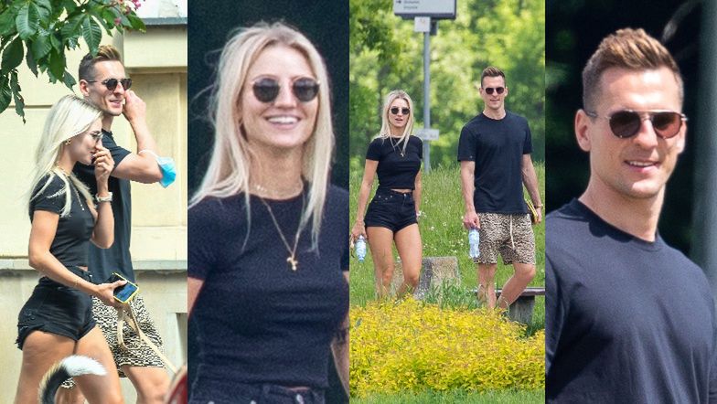 Arkadiusz Milik i Agata Sieramska