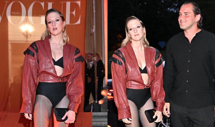 Lara Gessler i Piotr Szeląg na urodzinowym przyjęciu "Vogue'a"