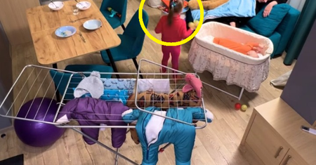 Mama zasnęła tylko na chwilę. Wszystko się nagrało