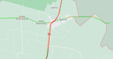 Wypadek w Niemcach. Zderzenie motocykla z samochodem