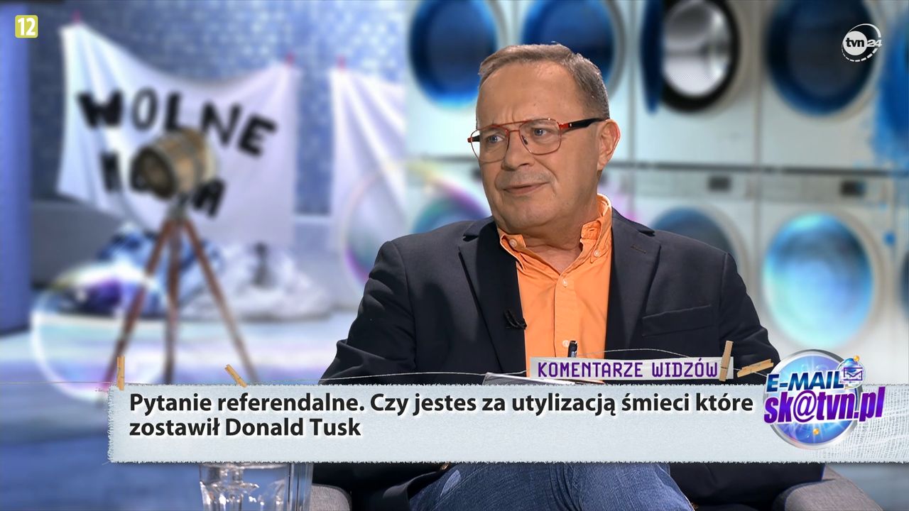 Widzowie TVN24 usłyszeli dowcip o Tusku. To szpila wbita "Wiadomościom"