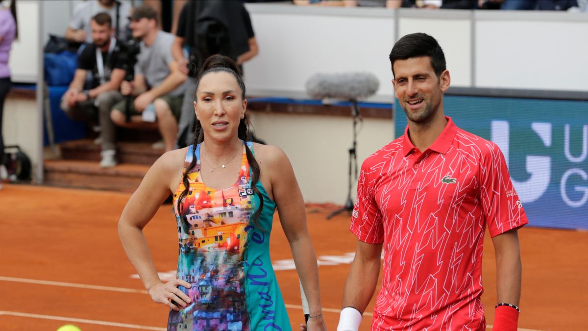 PAP/EPA / ANDREJ CUKIC  / Na zdjęciu: Jelena Janković i Novak Djoković