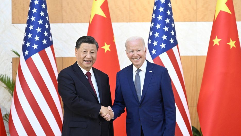 Prezydent USA Joe Biden i prezydent Chin Xi Jingping