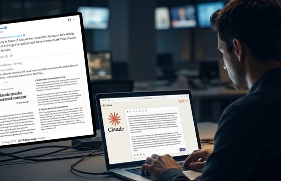 Claude będzie oznaczał teksty AI niewidzialnym watermarkiem. "Niedorzeczne"