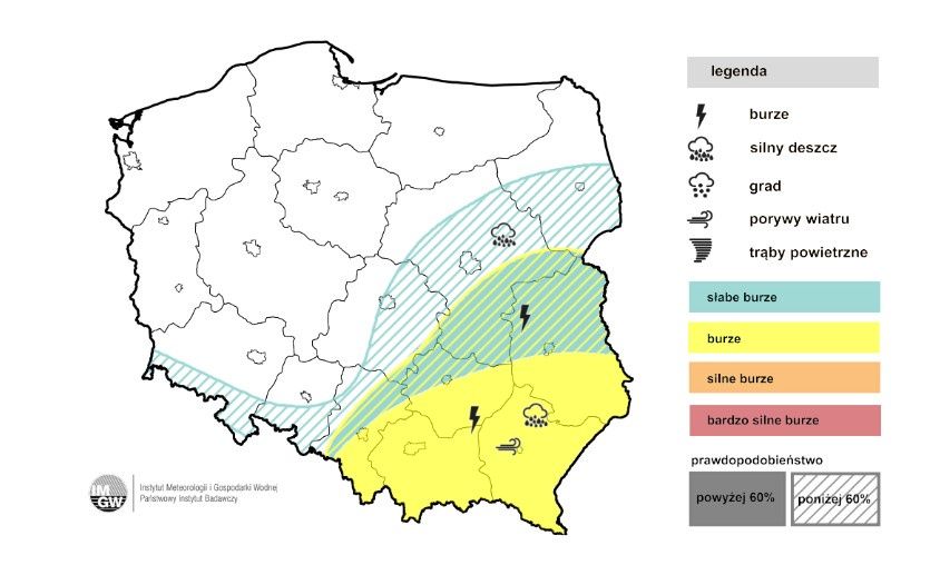 Prognoza burz na dzień 14 lipca