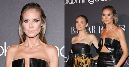 Odmieniona Heidi Klum z dorosłą już córką OŚLEPIAJĄ OBOJCZYKAMI na ściance dla zamożnych nowojorczyków (ZDJĘCIA)