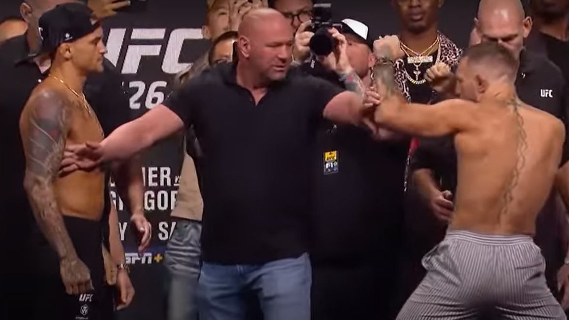 Conor McGregor i Dustin Poirier na oficjalnym ważeniu przed UFC 264