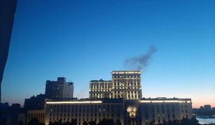 Dym w Moskwie. Znaleziono szczątki dronów