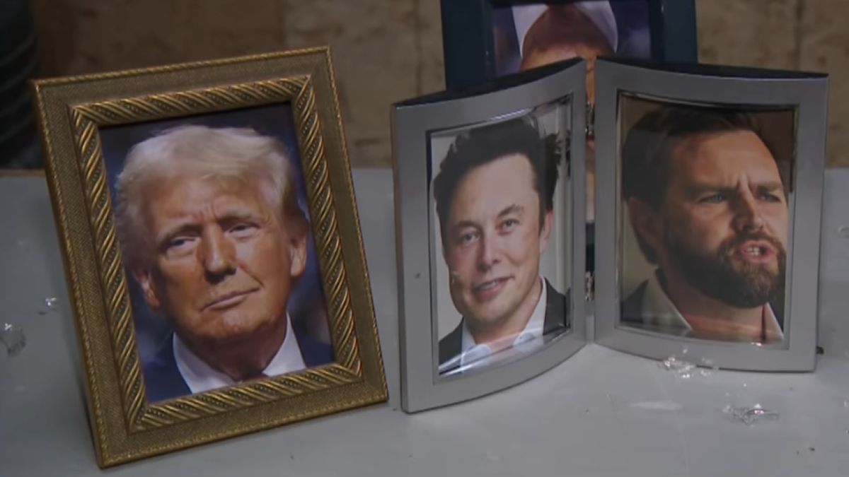 Rozwalają zdjęcia Trumpa, żeby odreagować stres