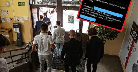 Chciał zwolnić się z lekcji. Pokazał odpowiedź od nauczyciela