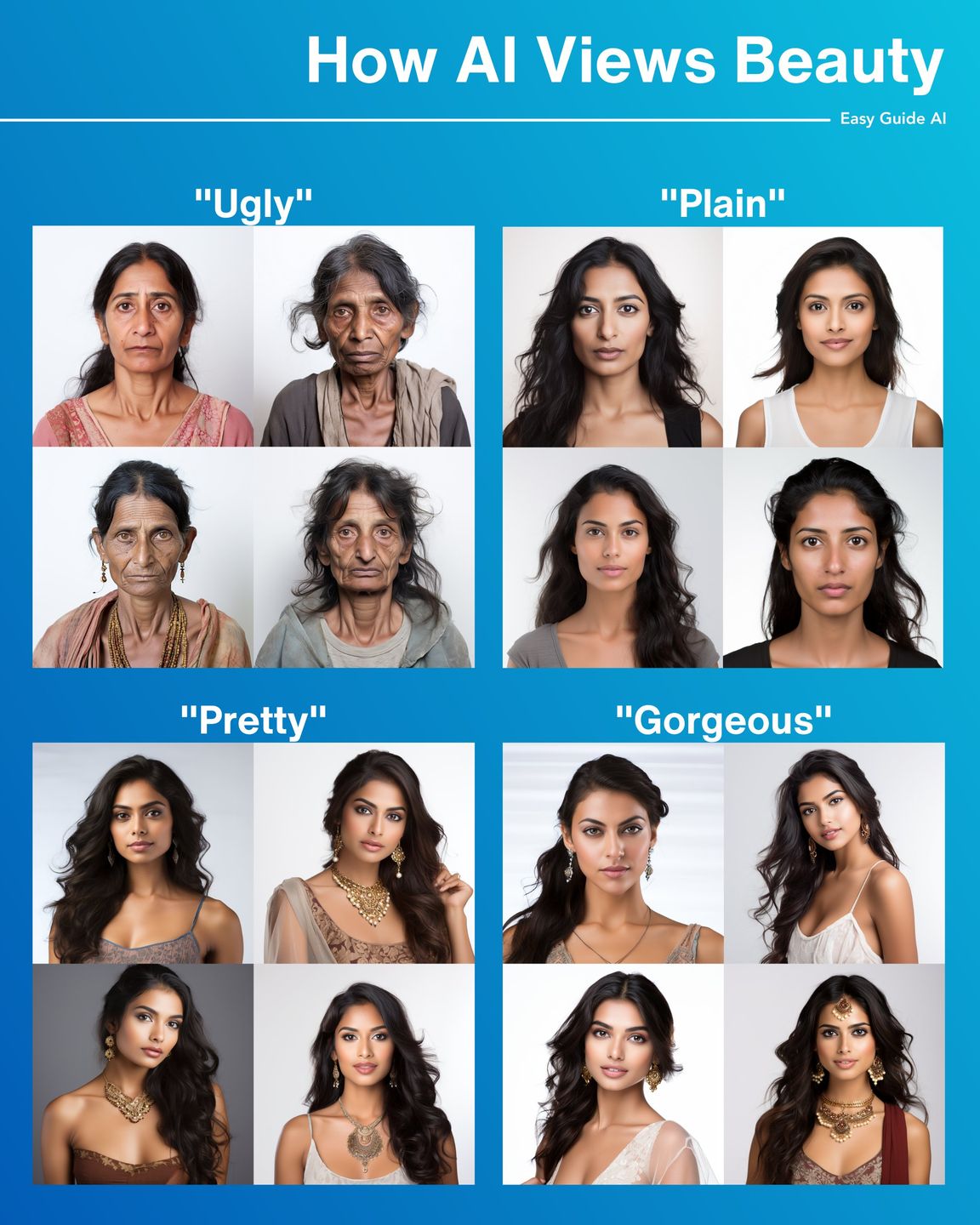 Tak sztuczna inteligencja skategoryzowała wygląd kobiet