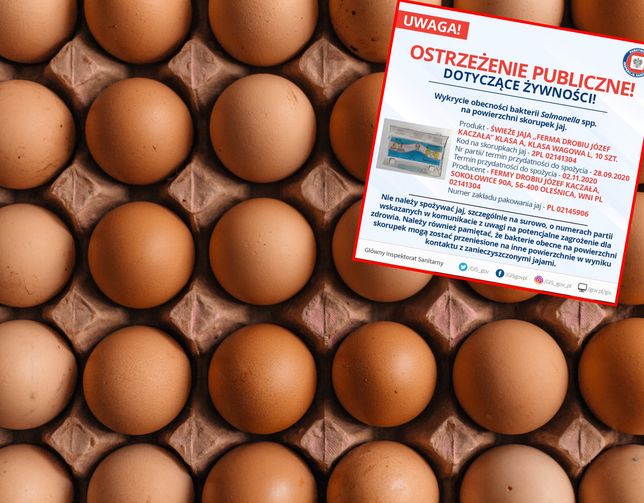 GIS ostrzega przed jajami.