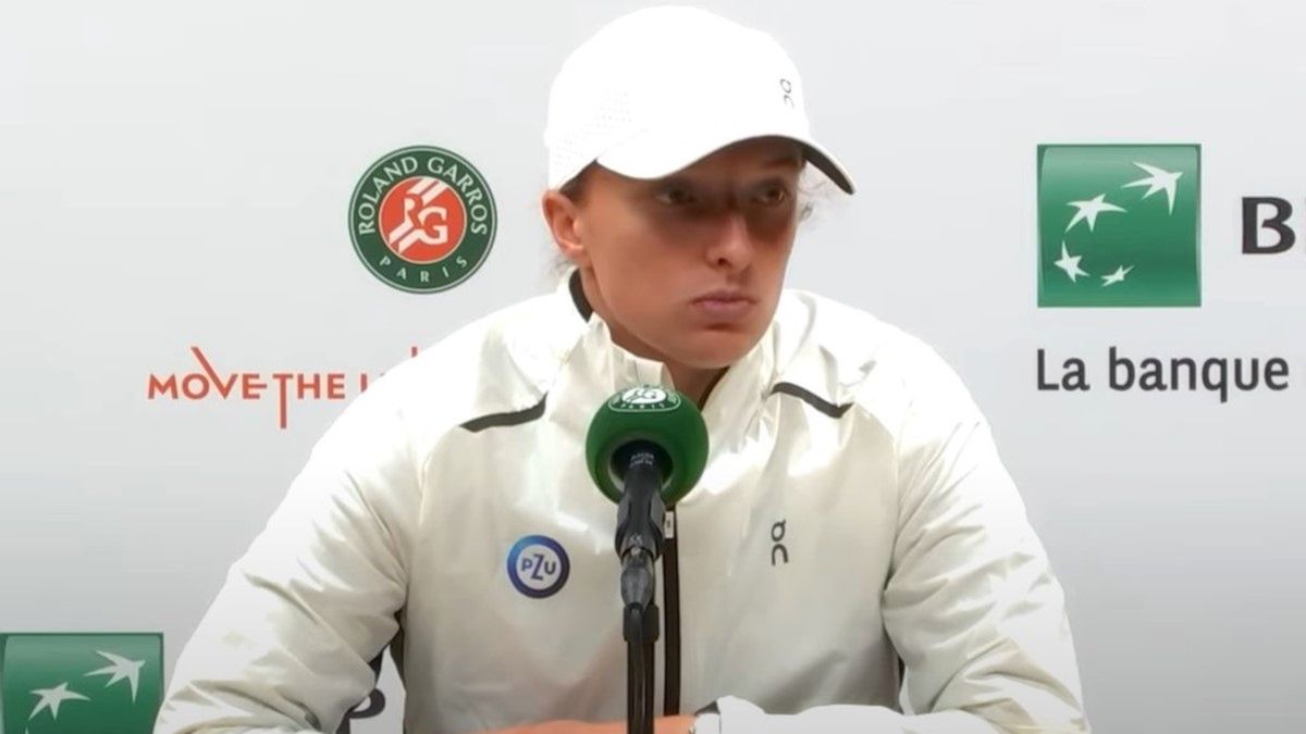 Zdjęcie okładkowe artykułu: Materiały prasowe / Roland Garros / Iga Świątek podczas konferencji prasowej