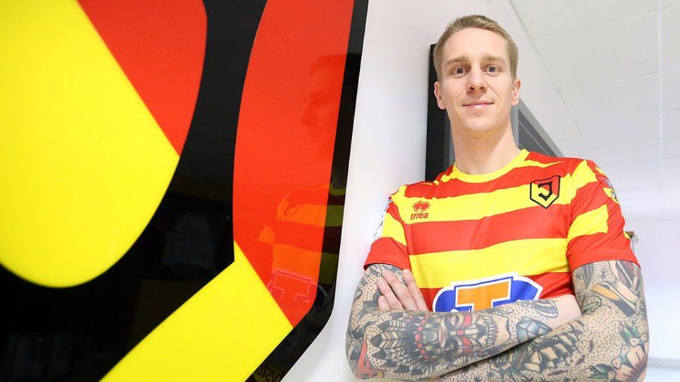 Materiały prasowe / Jagiellonia Białystok / Na zdjęciu: Jakub Wójcicki