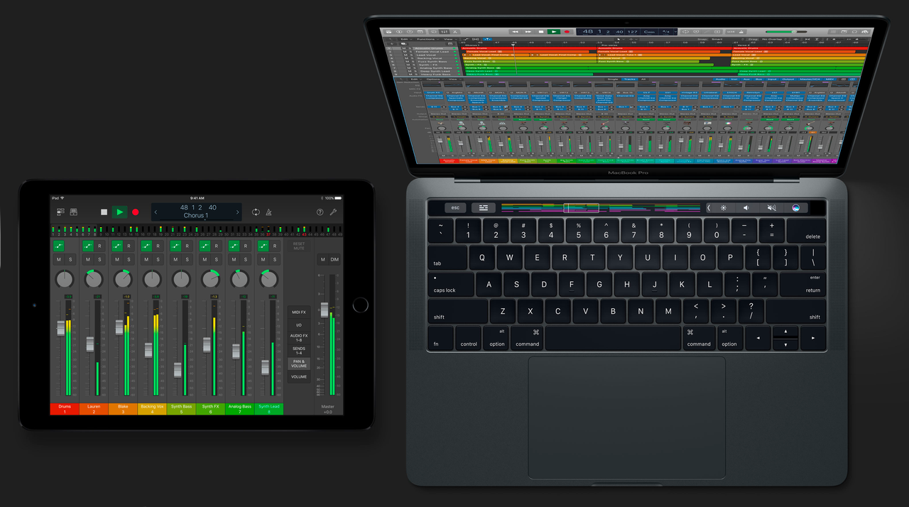 Nowy Logic Pro X i mobilny GarageBand mogą pracować na jednym projekcie