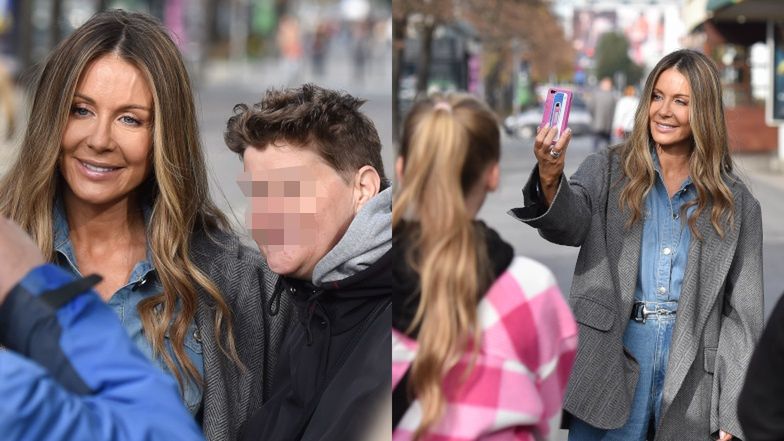 Małgorzata Rozenek przed studiem "Dzień Dobry TVN"