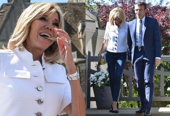 Emmanuel i Brigitte Macron w dżinsach głosują w wyborach parlamentarnych (ZDJĘCIA)