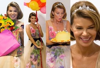 TYLKO U NAS: Edyta "księżniczka" Górniak świętuje 45. urodziny z fanami i balonami (ZDJĘCIA)