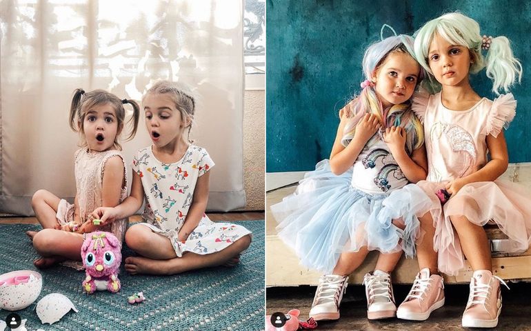4-letnie bliźniaczki są gwiazdami na Instagramie