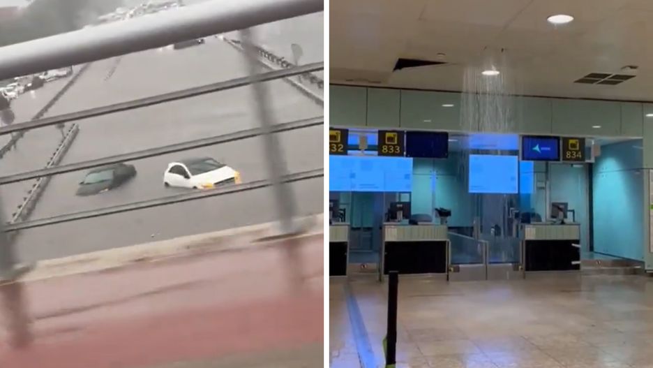 Trudna sytuacja w Hiszpanii, woda zalewa m.in. lotnisko El Prat
