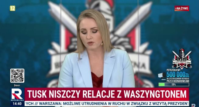 Republika liderem, ale to wPolsce24 zyskało najwięcej. Dobry luty dla TVP Info