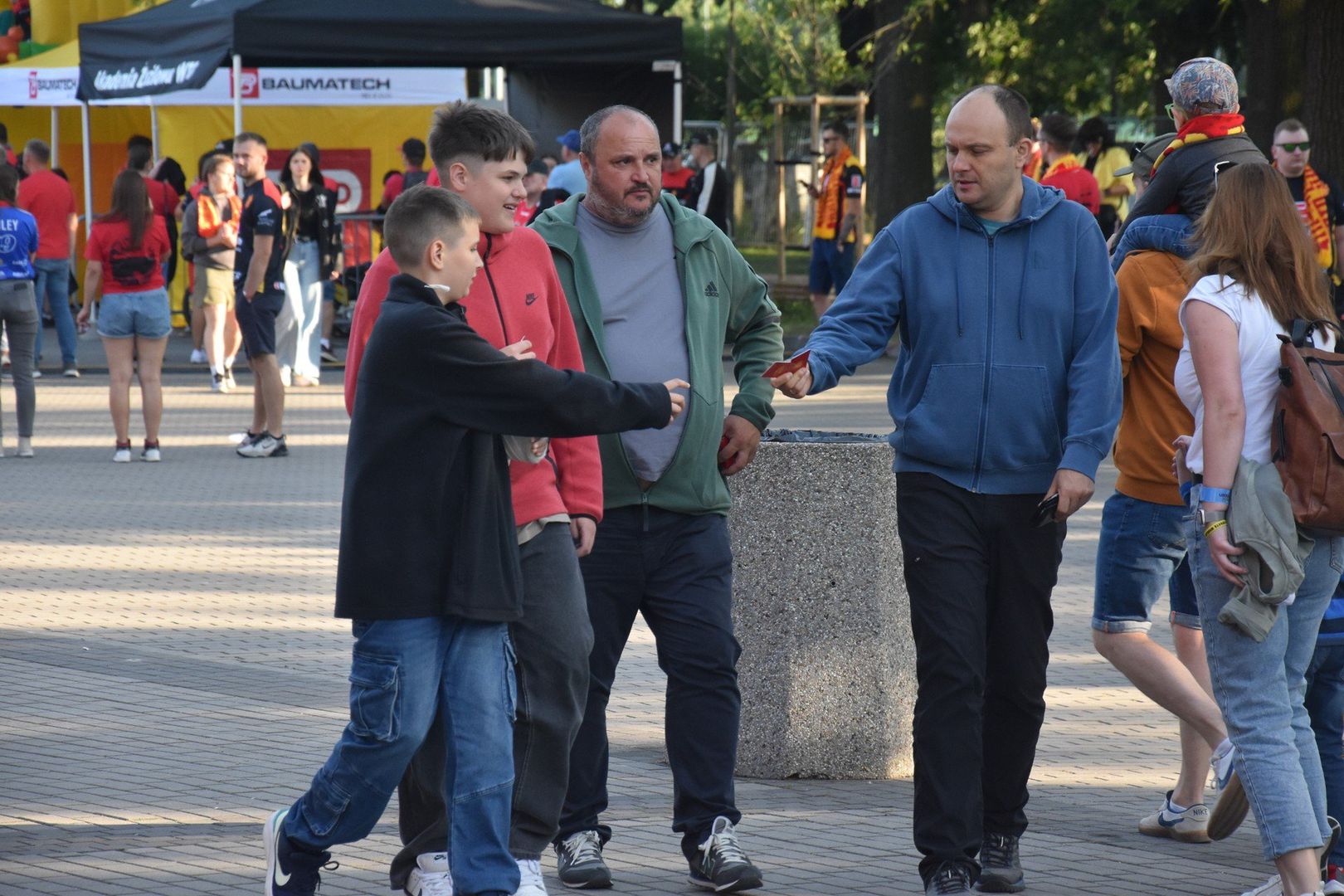 Kibice Sparty na meczu z ROW-em Rybnik.